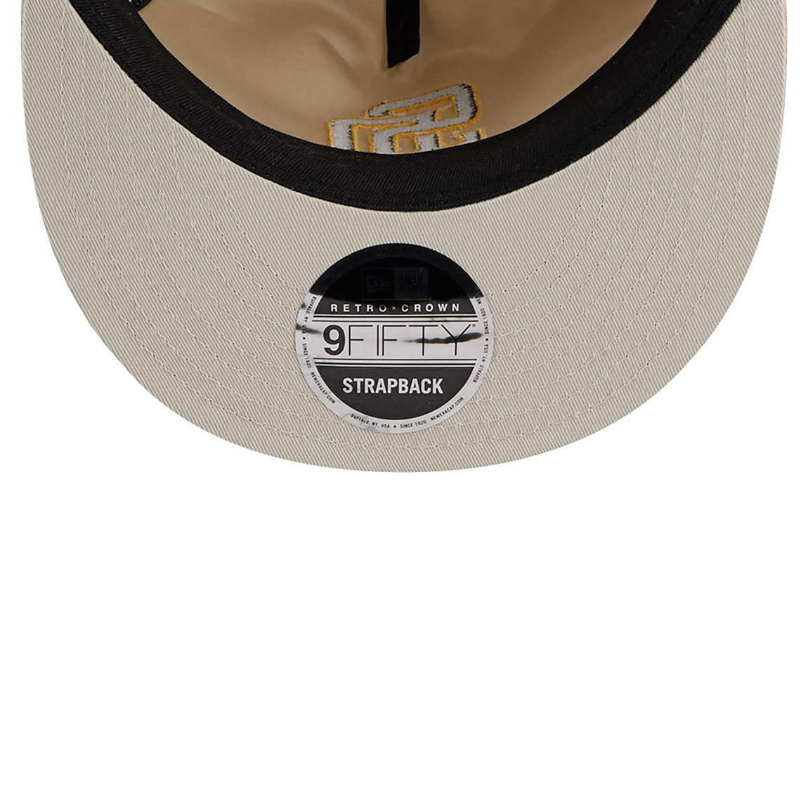 New Era 9FIFTY San Diego Padres Brushed Nylon Strapback Cap (Cream) - New Era 9FIFTY San Diego Padres Brushed Nylon Strapback Cap (Cream) - 