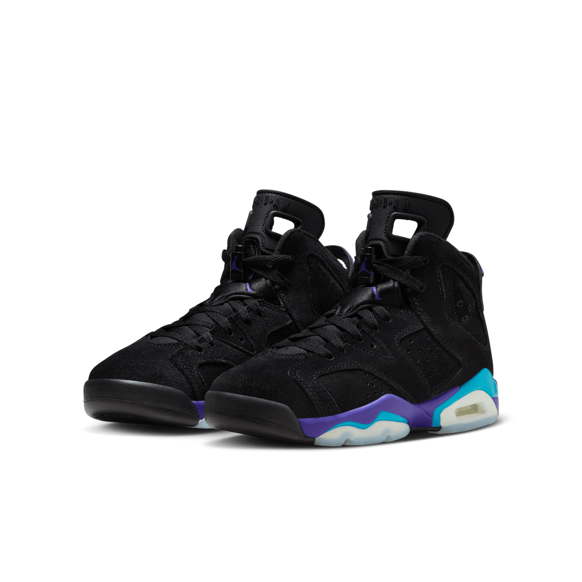 Air Jordan 6 Retro GS (Black/Bright Concord-Aquatone) - Air Jordan 6 Retro GS (Black/Bright Concord-Aquatone) - 