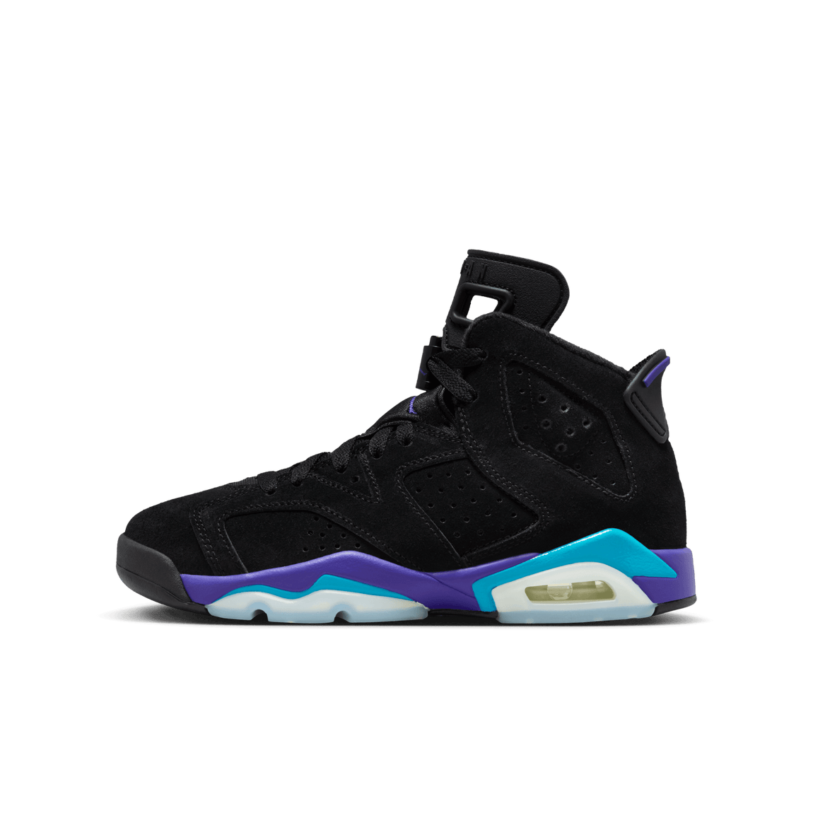 Air Jordan 6 Retro GS (Black/Bright Concord-Aquatone) - Air Jordan 6 Retro GS (Black/Bright Concord-Aquatone) - 