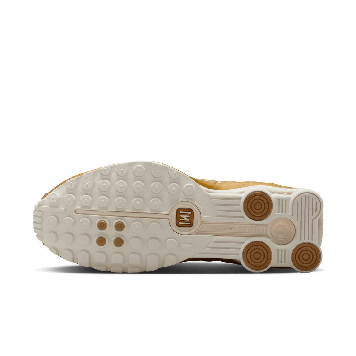 Women's Nike Shox R4 (Soft Pearl/Metallic Gold) - Women's Nike Shox R4 (Soft Pearl/Metallic Gold) - 