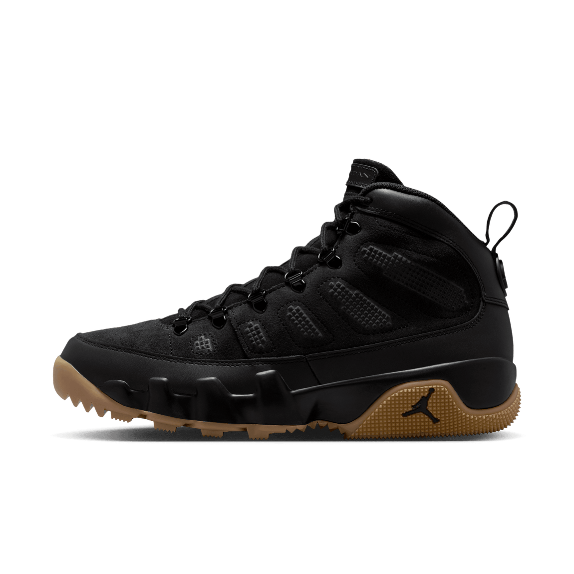Air Jordan 9 Retro (Black/Black-Gum Light Brown) - Centre 