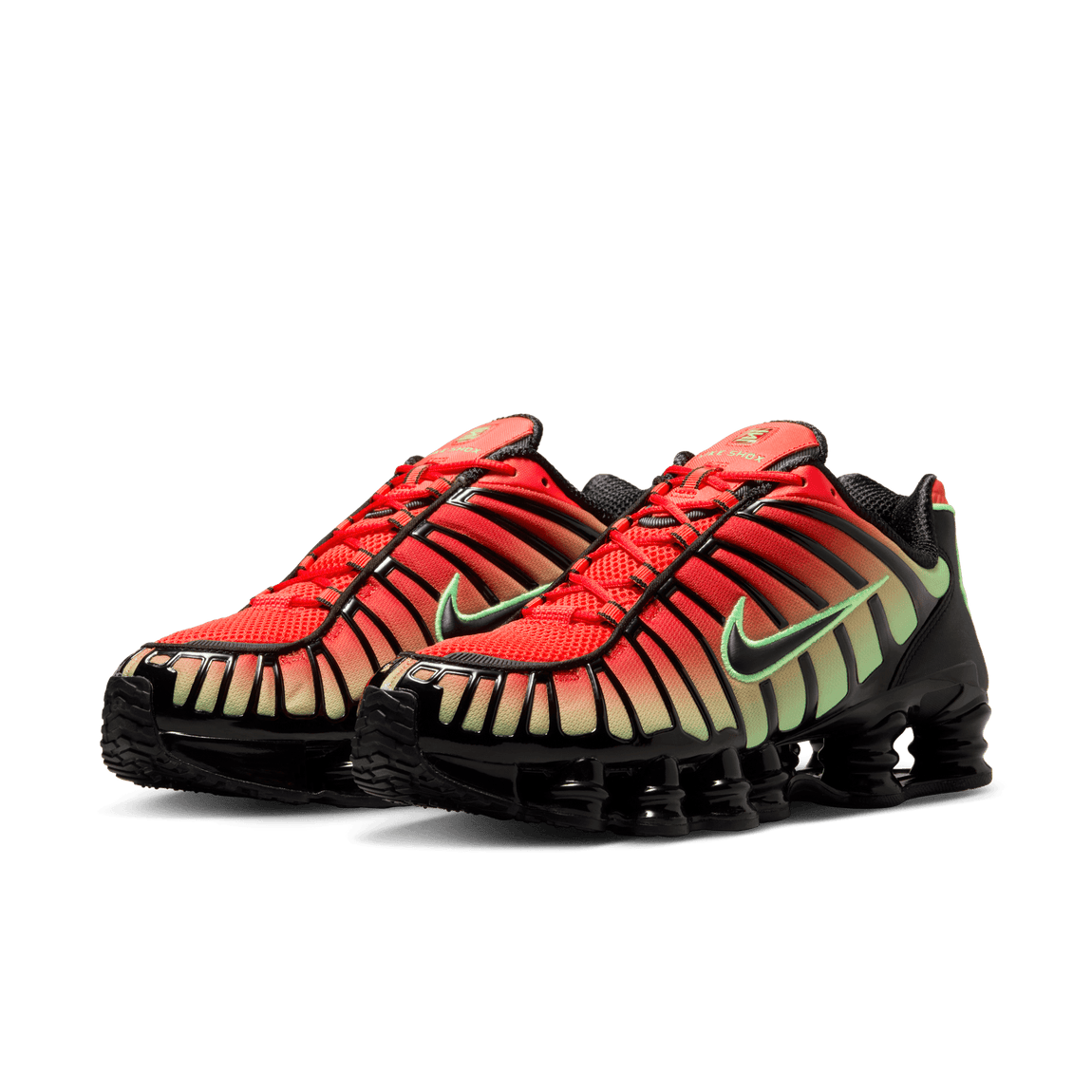 Nike Shox TL (Lt Crimson/Black-Green Strike-Black) - Nike Shox TL (Lt Crimson/Black-Green Strike-Black) - 