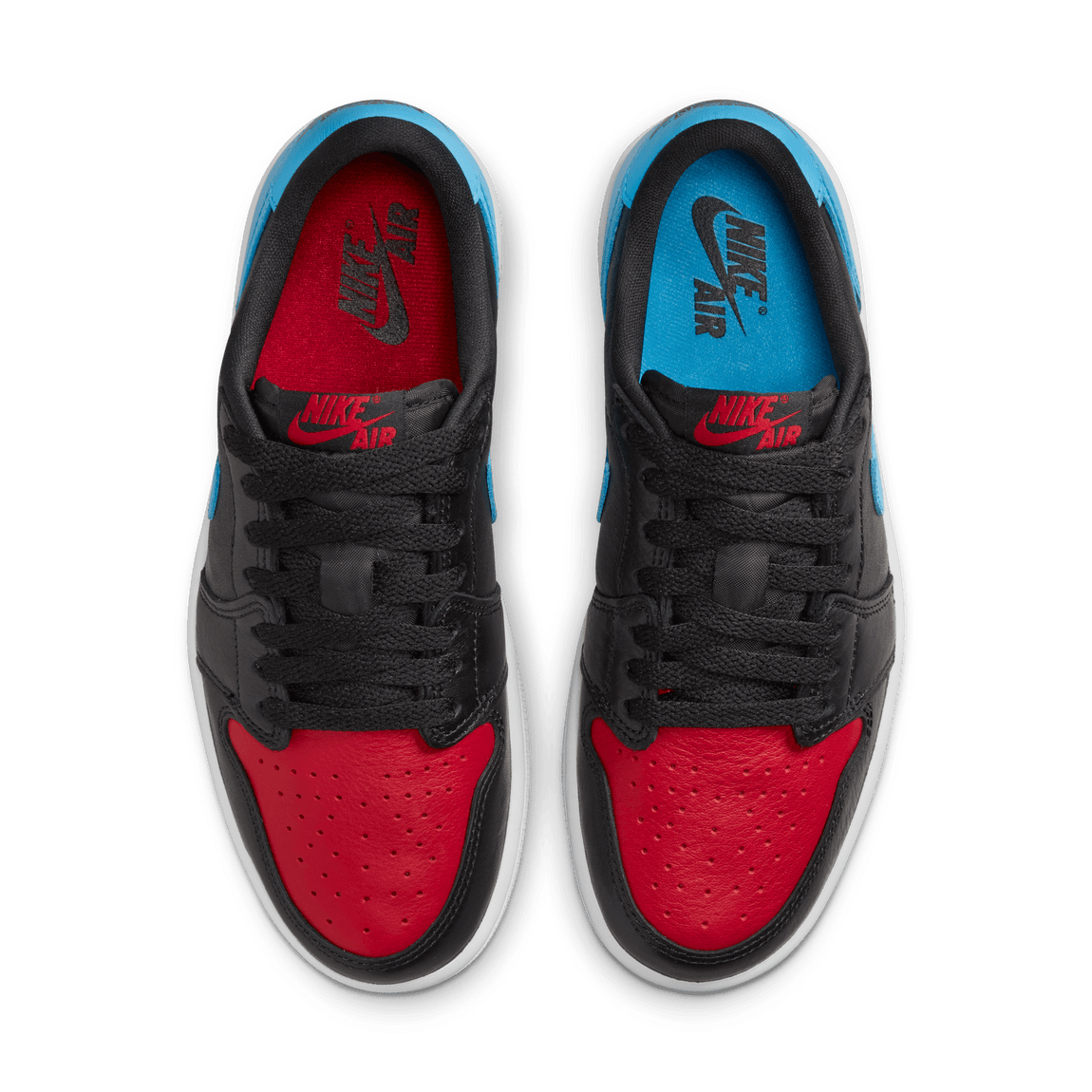 Women's Air Jordan 1 Retro Low OG ( Black / Dark Powder Blue / Gym Red ) - Women's Air Jordan 1 Retro Low OG ( Black / Dark Powder Blue / Gym Red ) - 