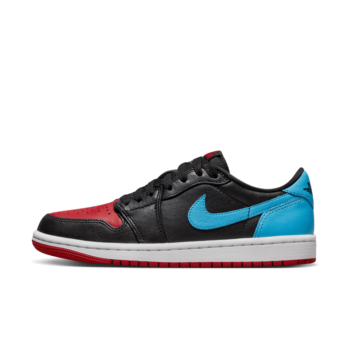 Women's Air Jordan 1 Retro Low OG ( Black / Dark Powder Blue / Gym Red ) - Women's Air Jordan 1 Retro Low OG ( Black / Dark Powder Blue / Gym Red ) - 