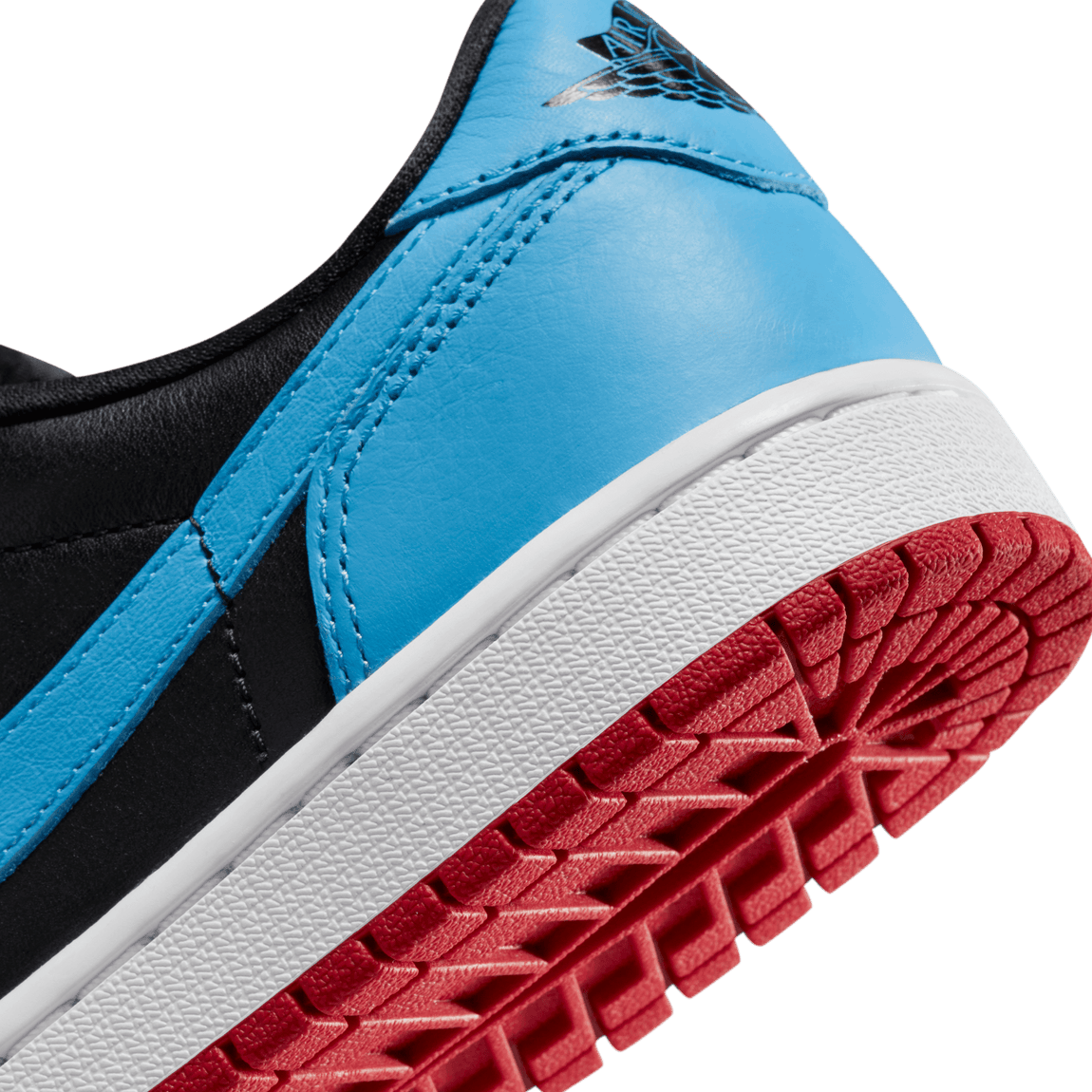 Women's Air Jordan 1 Retro Low OG ( Black / Dark Powder Blue / Gym Red ) - Women's Air Jordan 1 Retro Low OG ( Black / Dark Powder Blue / Gym Red ) - 