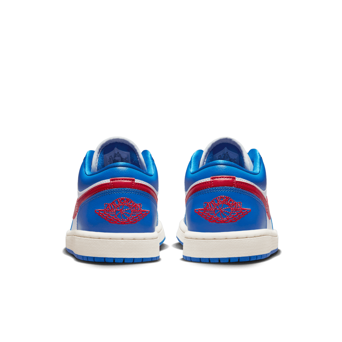 Women's Air Jordan 1 Low (Sport Blue/Gym Red/White-Sail) - Women's Air Jordan 1 Low (Sport Blue/Gym Red/White-Sail) - 
