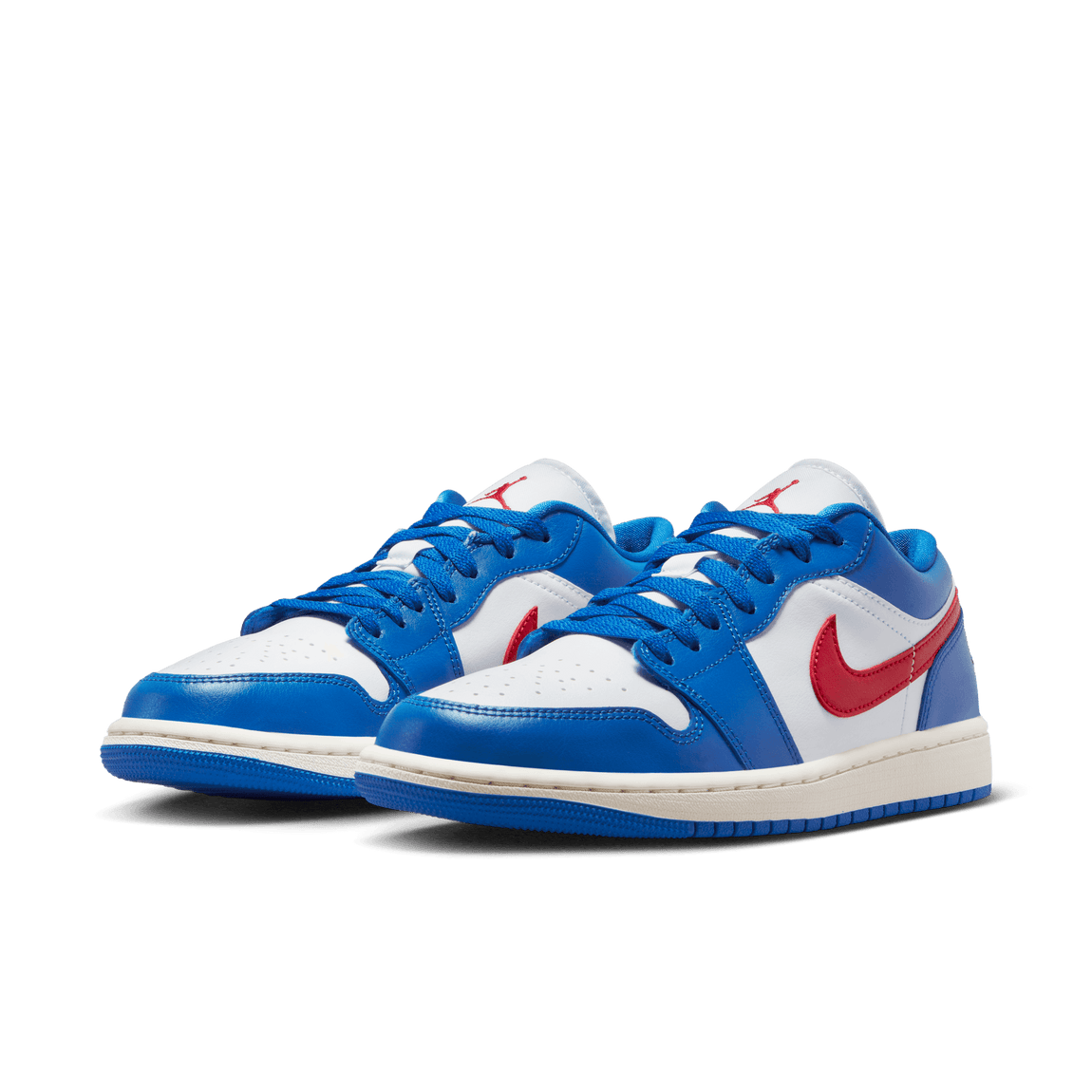 Women's Air Jordan 1 Low (Sport Blue/Gym Red/White-Sail) - Women's Air Jordan 1 Low (Sport Blue/Gym Red/White-Sail) - 