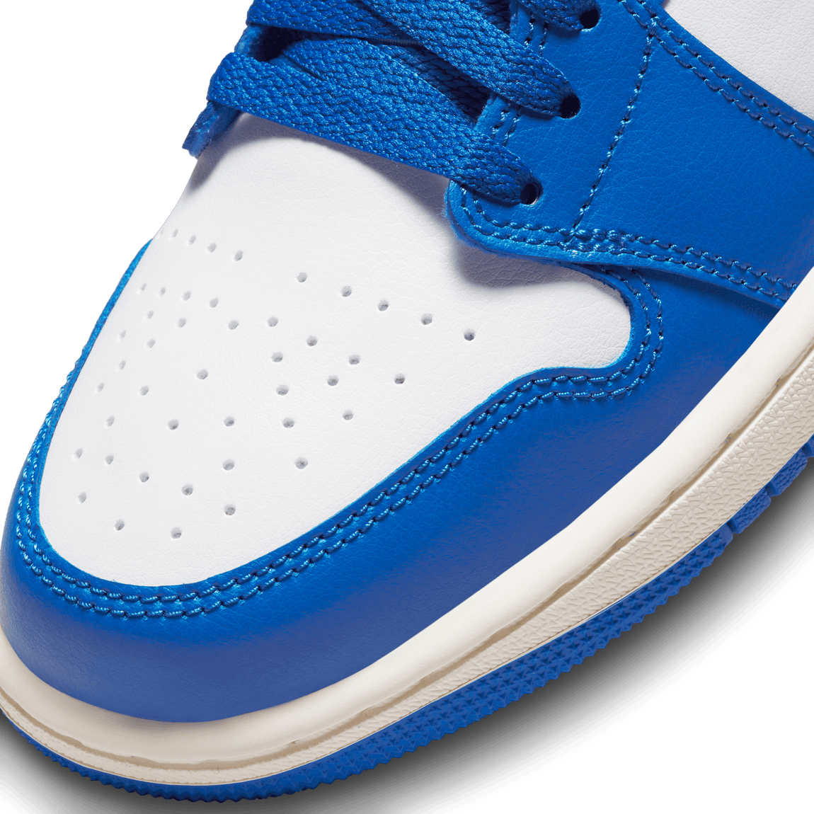 Women's Air Jordan 1 Low (Sport Blue/Gym Red/White-Sail) - Women's Air Jordan 1 Low (Sport Blue/Gym Red/White-Sail) - 