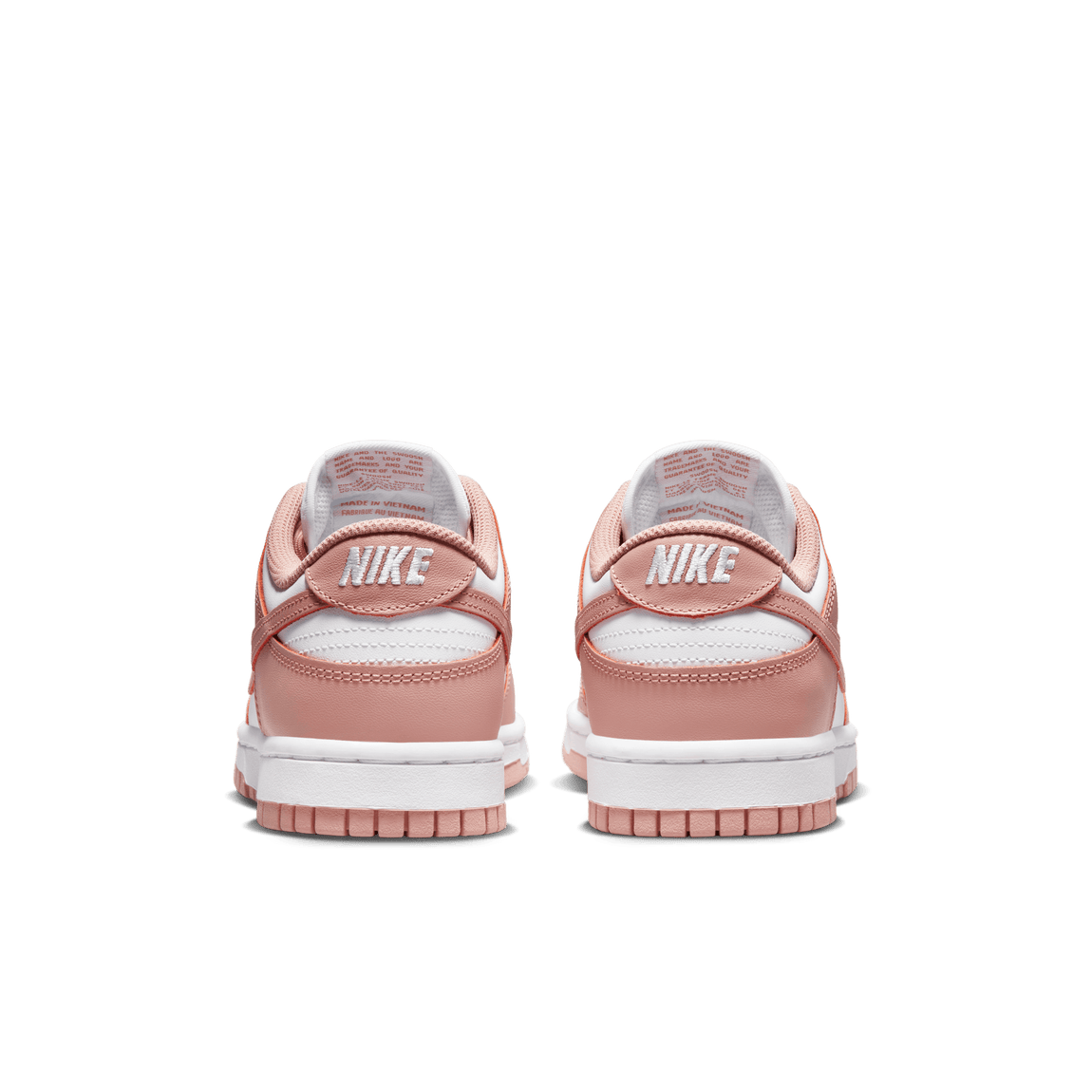 Nike Women's Dunk Low (White/Rose Whisper) - Nike Women's Dunk Low (White/Rose Whisper) - 
