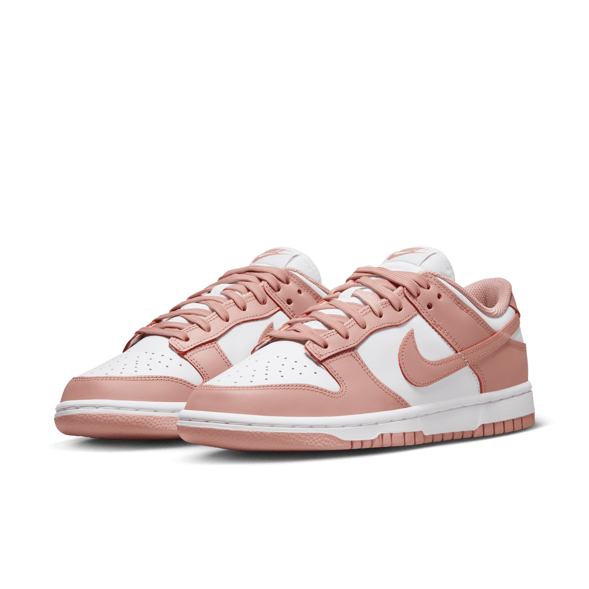 Nike Women's Dunk Low (White/Rose Whisper) - Nike Women's Dunk Low (White/Rose Whisper) - 