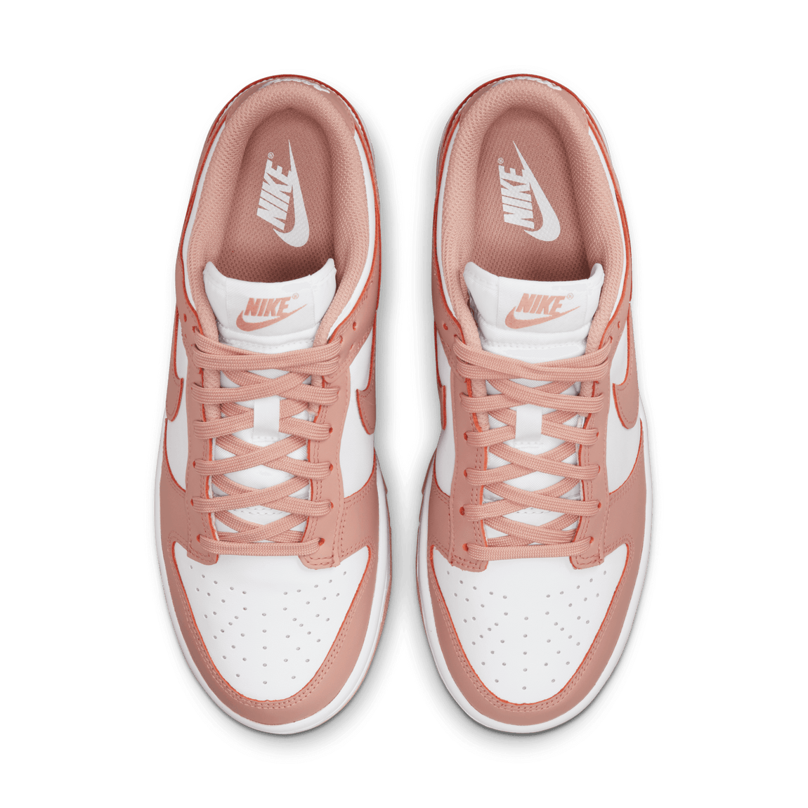 Nike Women's Dunk Low (White/Rose Whisper) - Nike Women's Dunk Low (White/Rose Whisper) - 