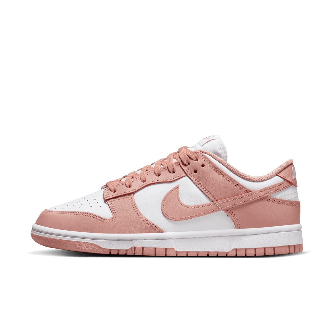 Nike Women's Dunk Low (White/Rose Whisper) - Nike Women's Dunk Low (White/Rose Whisper) - 