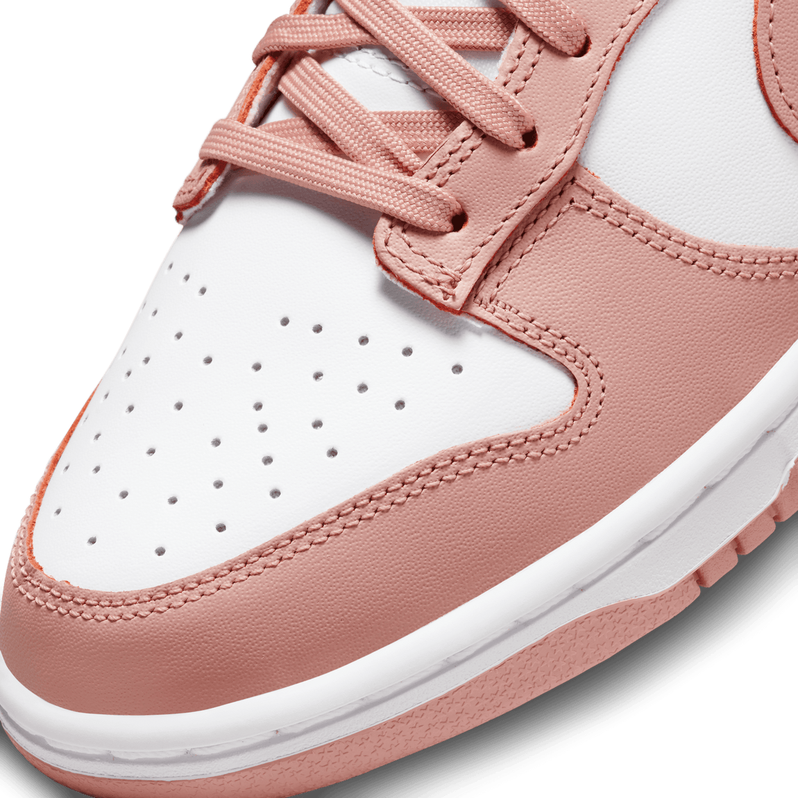 Nike Women's Dunk Low (White/Rose Whisper) - Nike Women's Dunk Low (White/Rose Whisper) - 