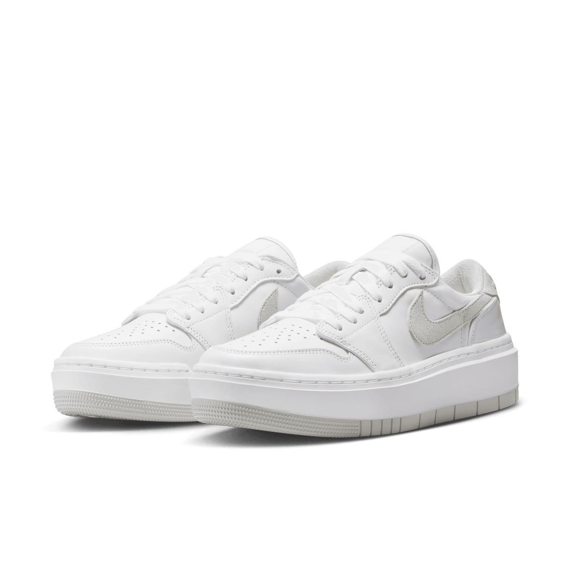 Women's Air Jordan 1 Elevate Low (White/Neutral Grey-White) - Women's Air Jordan 1 Elevate Low (White/Neutral Grey-White) - 