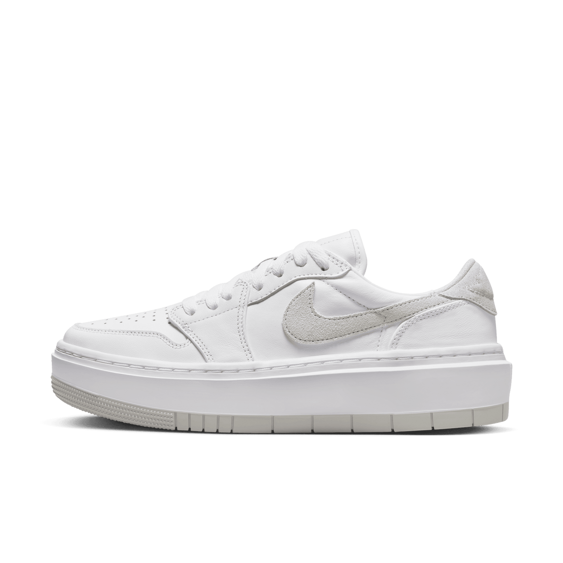 Women's Air Jordan 1 Elevate Low (White/Neutral Grey-White) - Women's Air Jordan 1 Elevate Low (White/Neutral Grey-White) - 