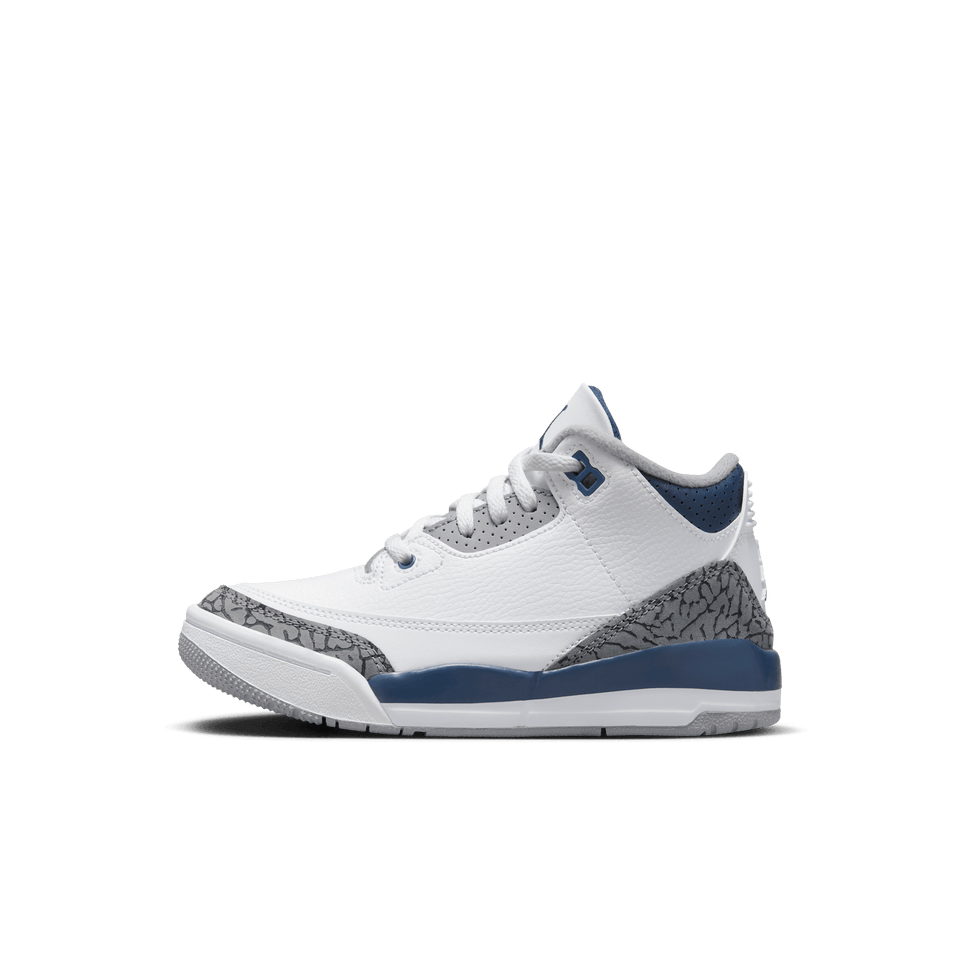 Air Jordan 3 Retro PS ( White / Midnight Navy / Cement Grey / Black ) - jordan