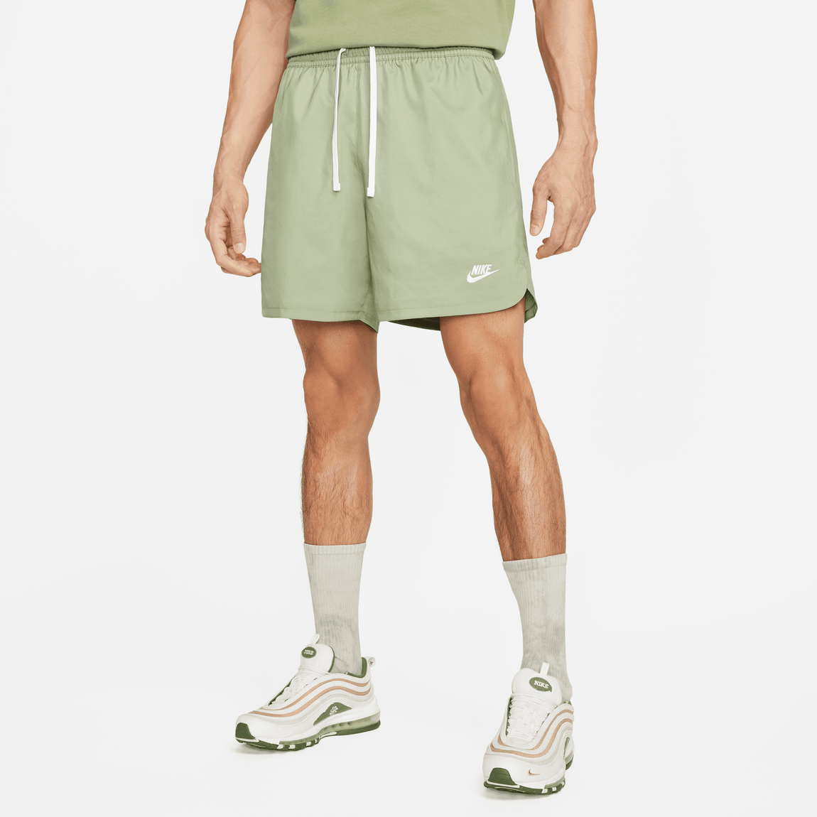 Nike Sportswear Sport Essentials Shorts (Oil Green/White) - Nike Sportswear Sport Essentials Shorts (Oil Green/White) - 