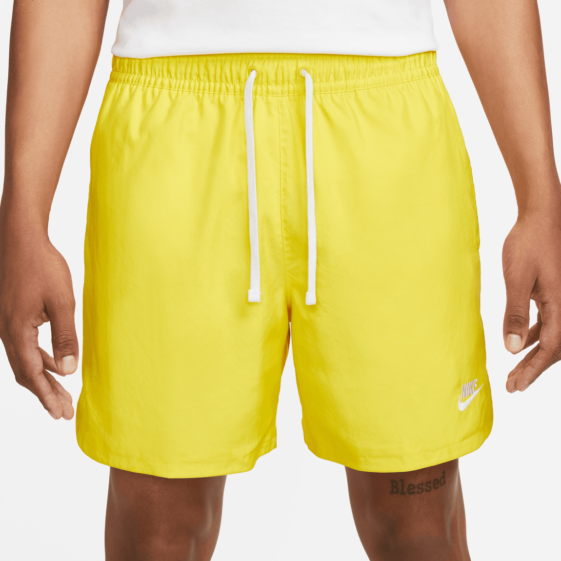 Nike Sportswear Sport Essentials Shorts (Opti Yellow/White) - Nike Sportswear Sport Essentials Shorts (Opti Yellow/White) - 
