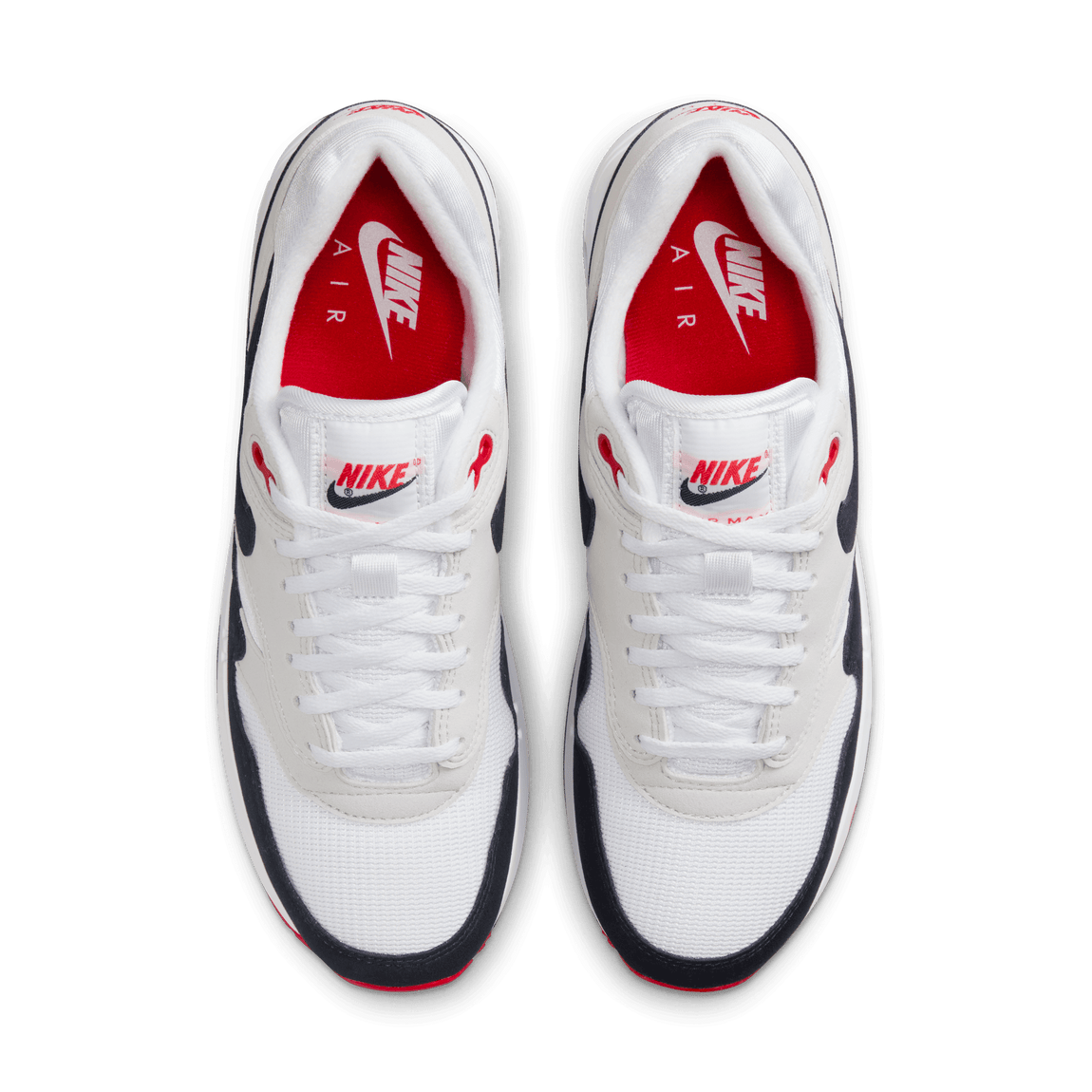 Nike air max 1 anniversary qs - sales white/dark obsidian/neutral grey/black