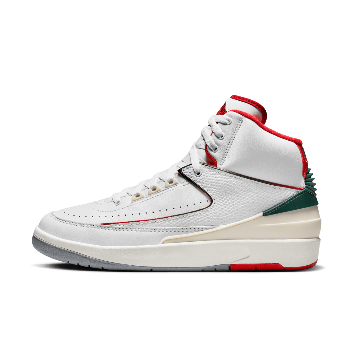 Air Jordan 2 Retro (White/Fire Red-Fir-Sail) 11/15