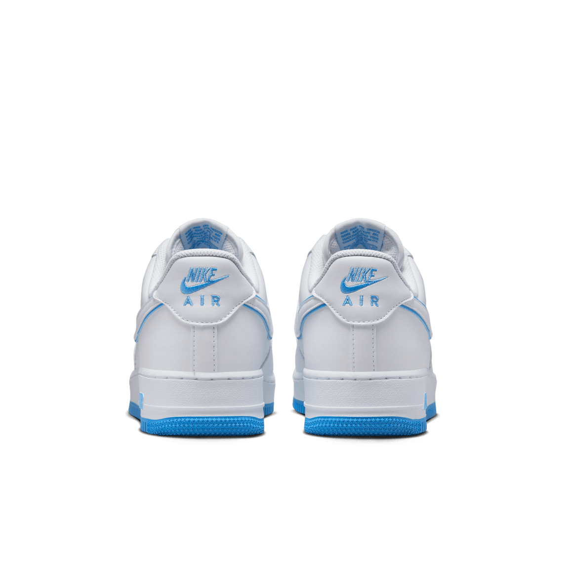 Nike Air Force 1 '07 (White/University Blue-White) - Nike Air Force 1 '07 (White/University Blue-White) - 