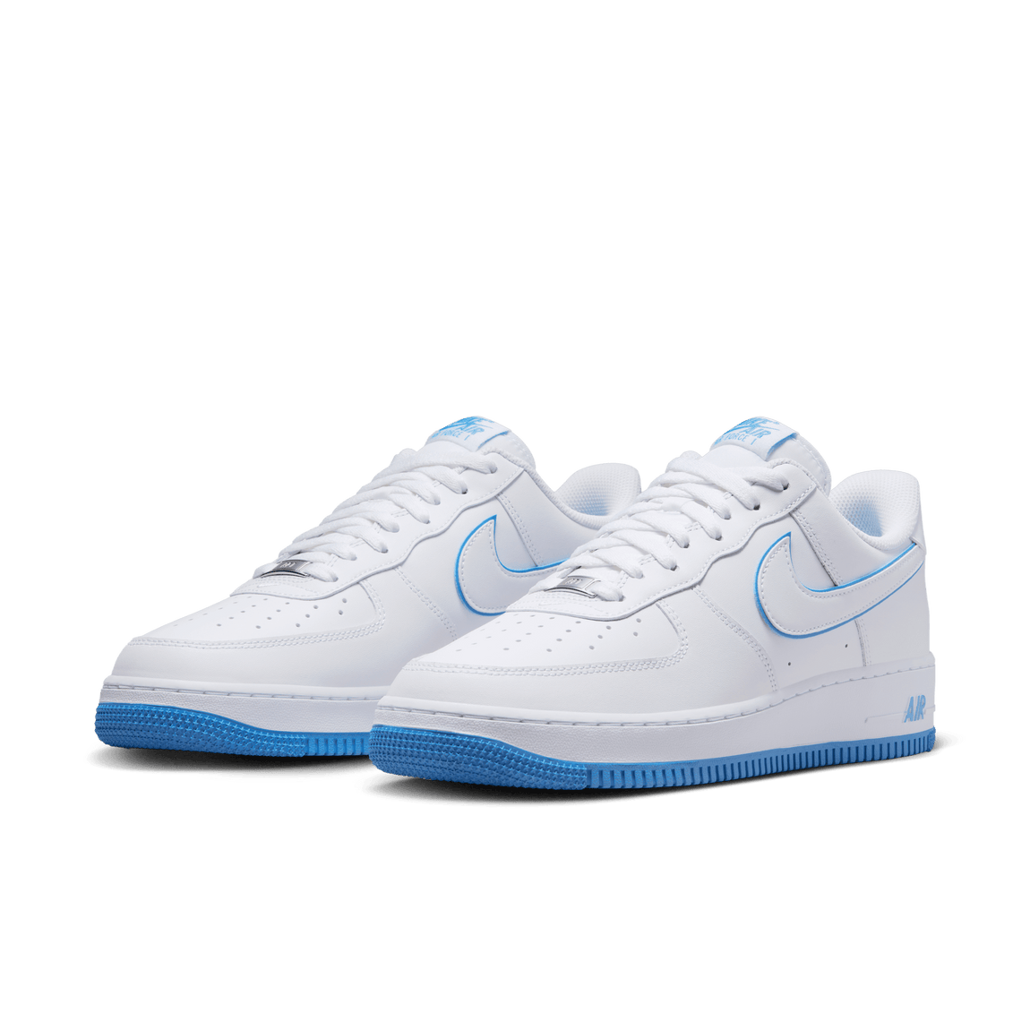 Nike Air Force 1 '07 (White/University Blue-White) - Nike Air Force 1 '07 (White/University Blue-White) - 