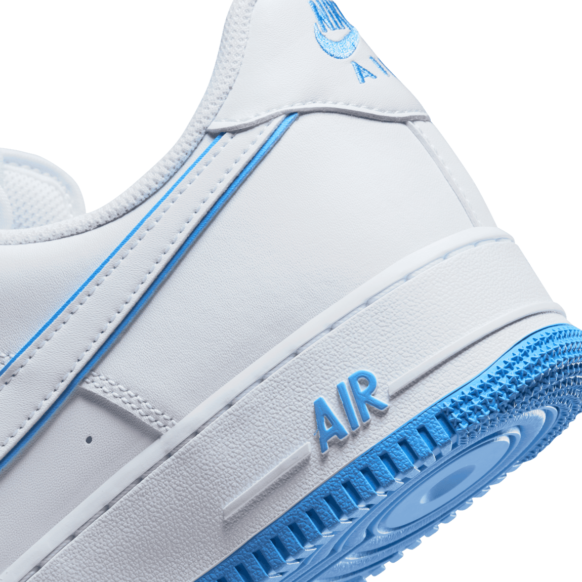 Nike Air Force 1 '07 (White/University Blue-White) - Nike Air Force 1 '07 (White/University Blue-White) - 