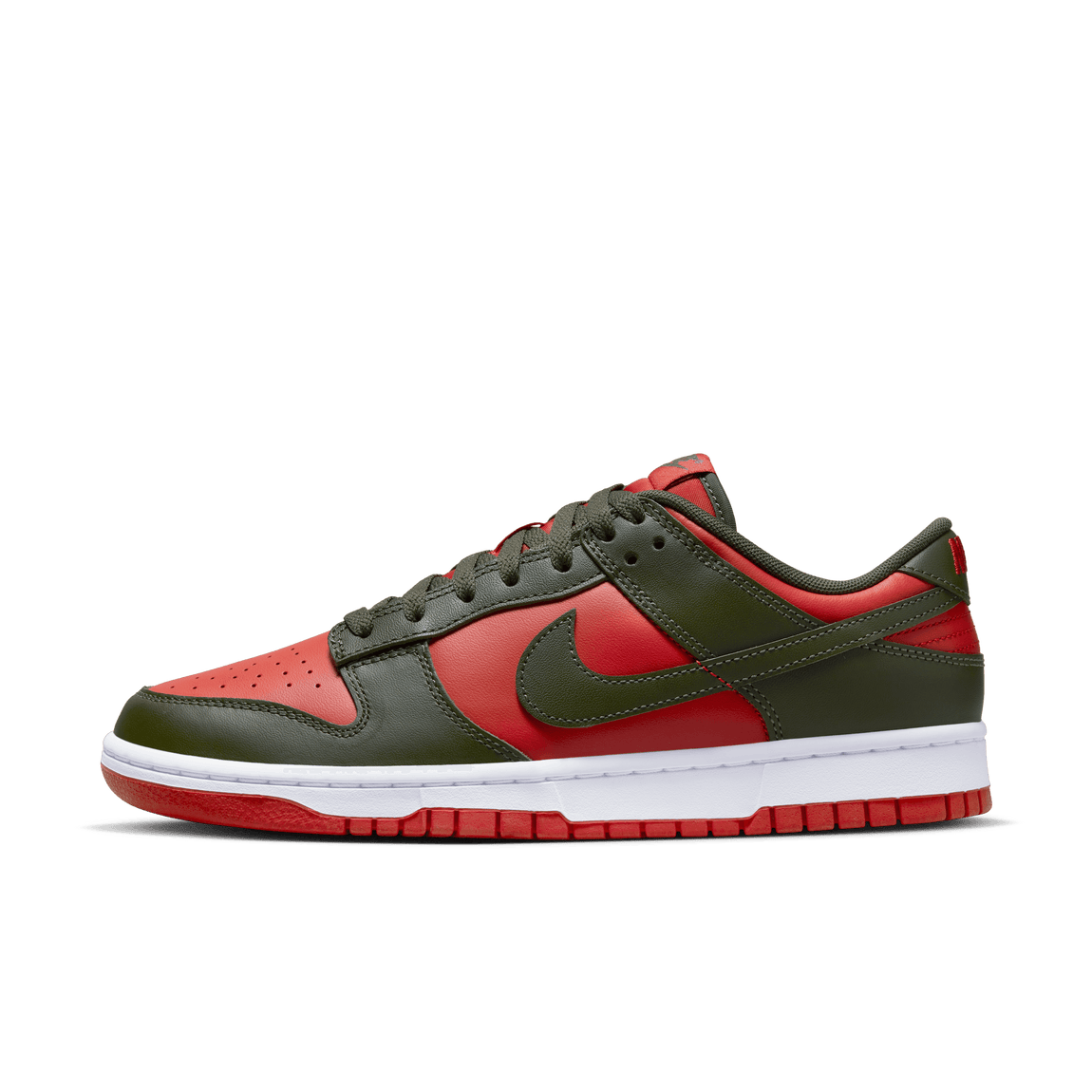 Nike Dunk Low Retro (Mystic Red/Cargo Khaki-Mystic Red-White) - Nike Dunk Low Retro (Mystic Red/Cargo Khaki-Mystic Red-White) - 