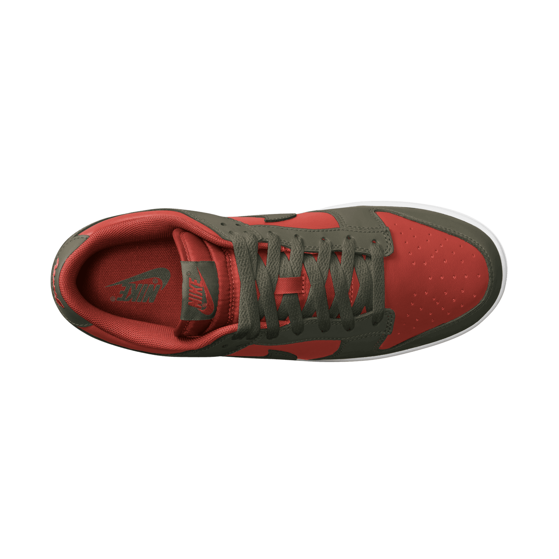 Nike Dunk Low Retro (Mystic Red/Cargo Khaki-Mystic Red-White) - Nike Dunk Low Retro (Mystic Red/Cargo Khaki-Mystic Red-White) - 