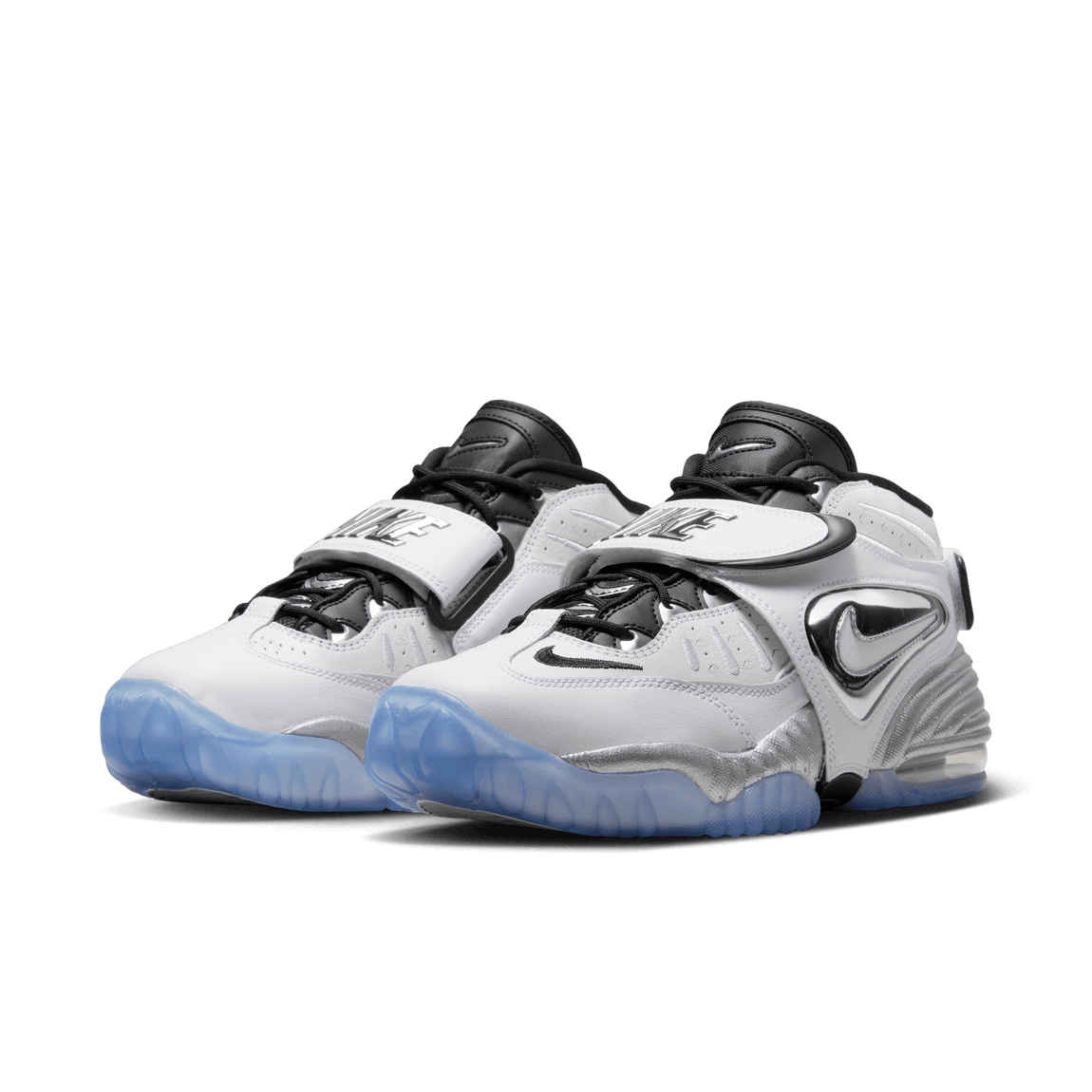 Women's Nike Air Adjust Force (White/Metallic Silver/Black-Clear) - Women's Nike Air Adjust Force (White/Metallic Silver/Black-Clear) - 