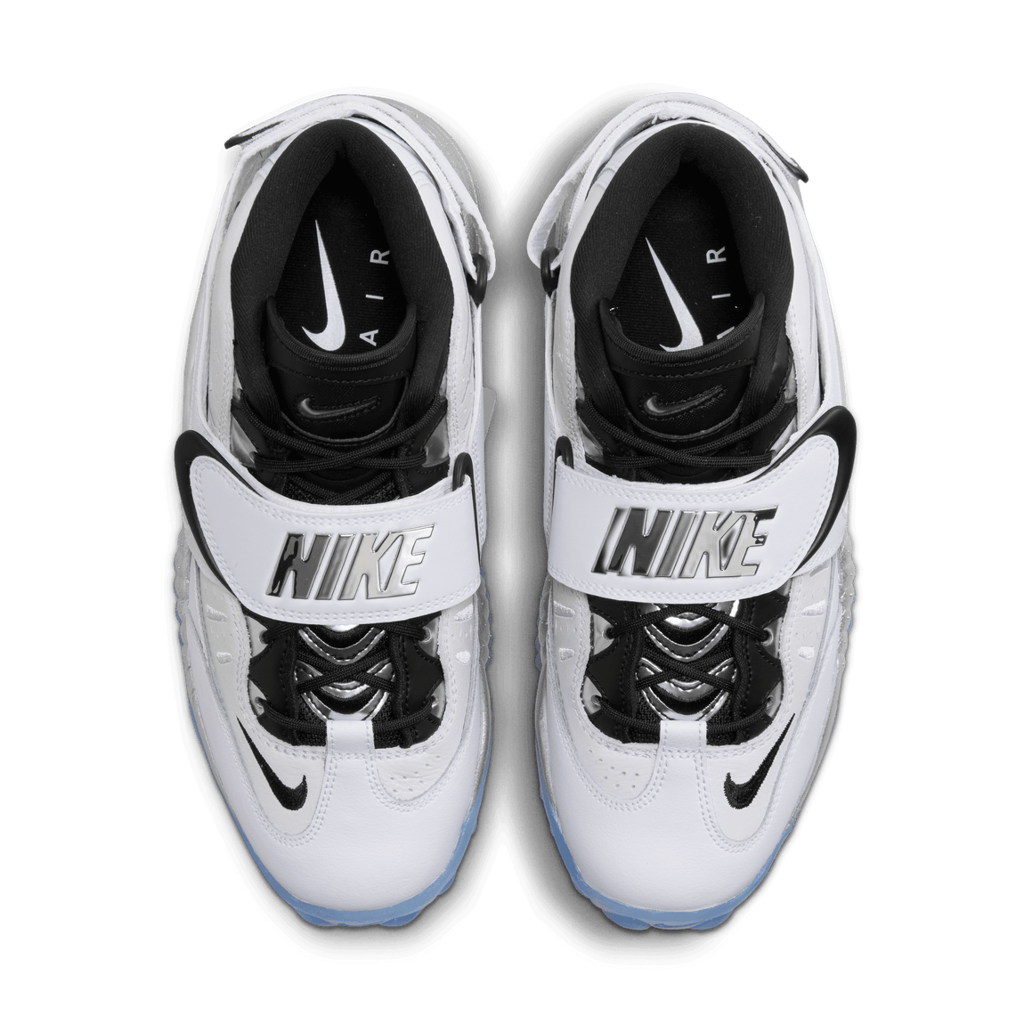 Women's Nike Air Adjust Force (White/Metallic Silver/Black-Clear) - Women's Nike Air Adjust Force (White/Metallic Silver/Black-Clear) - 