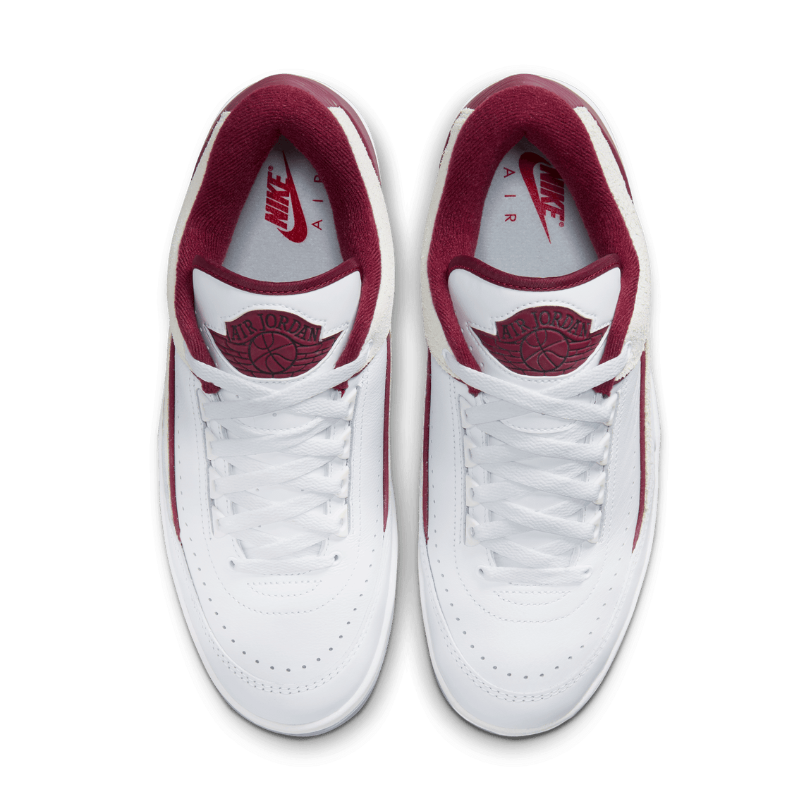 Air Jordan 2 Retro Low (White/Cherrywood Red-Light Steel Grey) 6/16 - Air Jordan 2 Retro Low (White/Cherrywood Red-Light Steel Grey) 6/16 - 