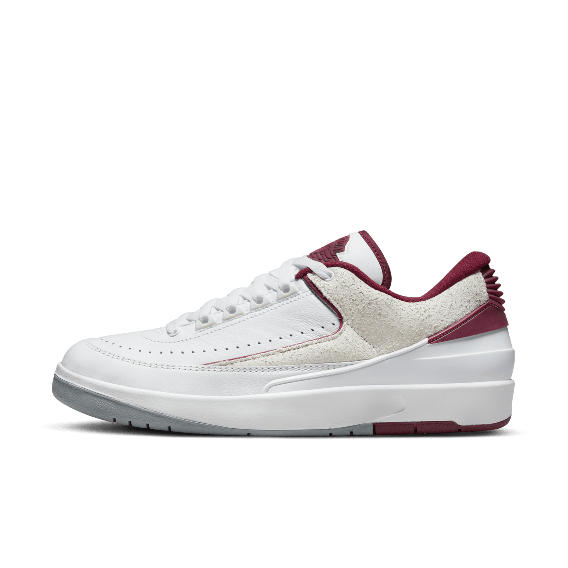 Air Jordan 2 Retro Low (White/Cherrywood Red-Light Steel Grey) 6/16 - Air Jordan 2 Retro Low (White/Cherrywood Red-Light Steel Grey) 6/16 - 