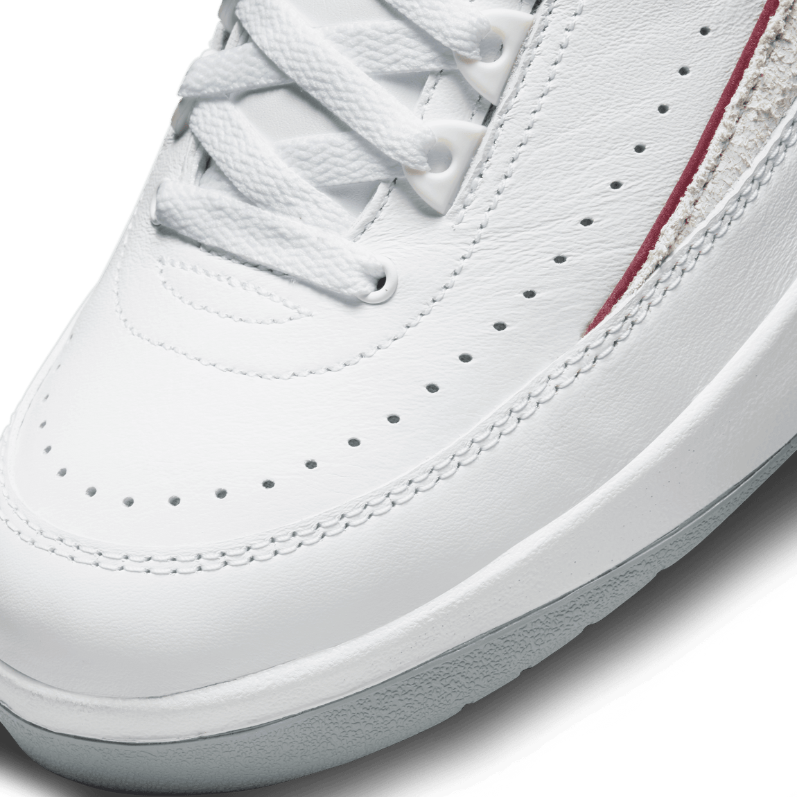 Air Jordan 2 Retro Low (White/Cherrywood Red-Light Steel Grey) 6/16 - Air Jordan 2 Retro Low (White/Cherrywood Red-Light Steel Grey) 6/16 - 