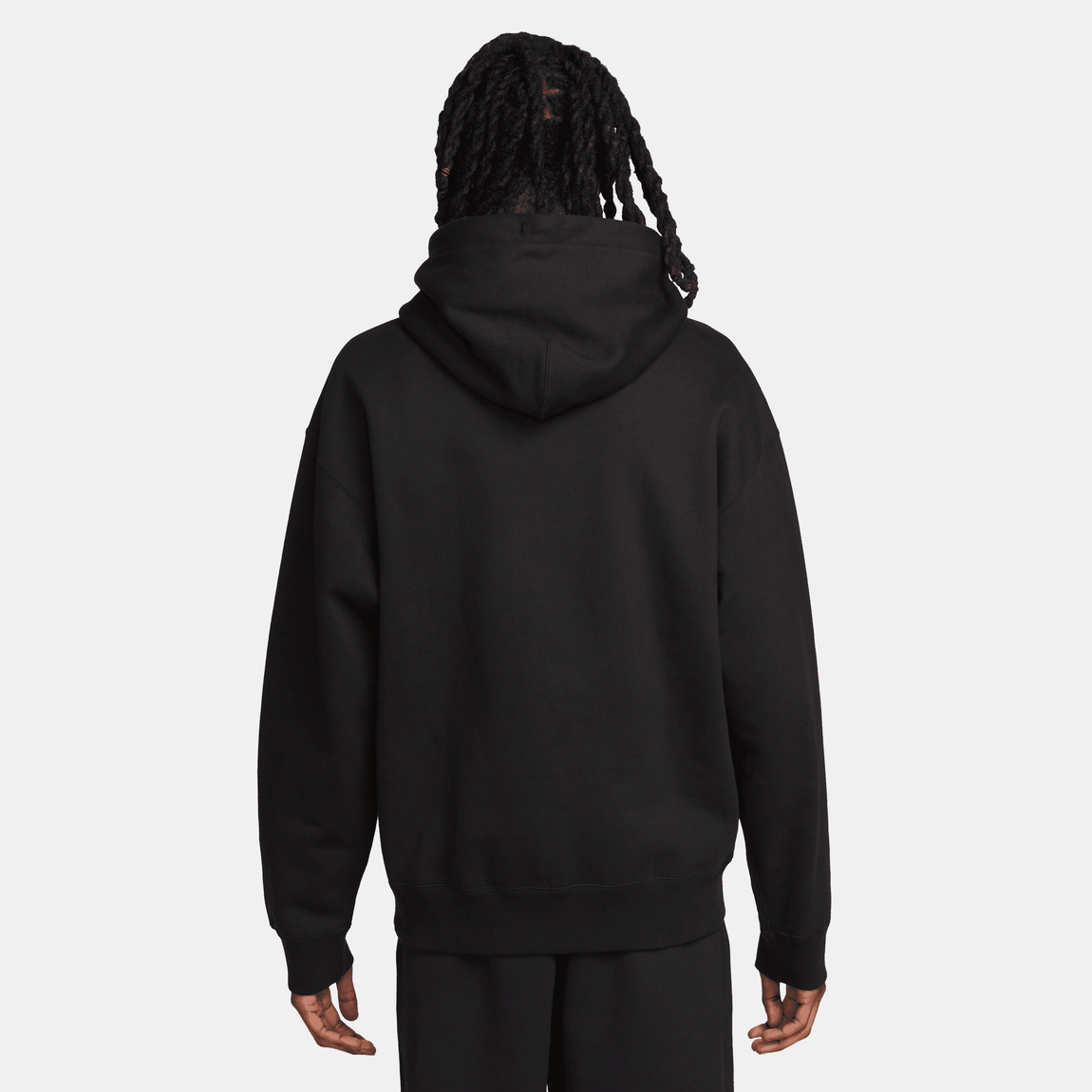 Nike Solo Swoosh Fleece Pullover Hoodie (Black/White) - Nike Solo Swoosh Fleece Pullover Hoodie (Black/White) - 
