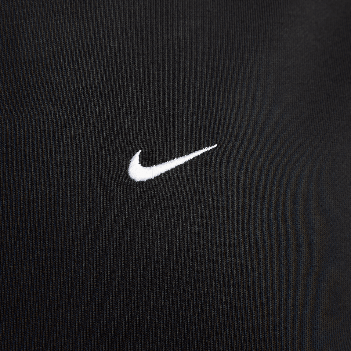 Nike Solo Swoosh Fleece Pullover Hoodie (Black/White) - Nike Solo Swoosh Fleece Pullover Hoodie (Black/White) - 