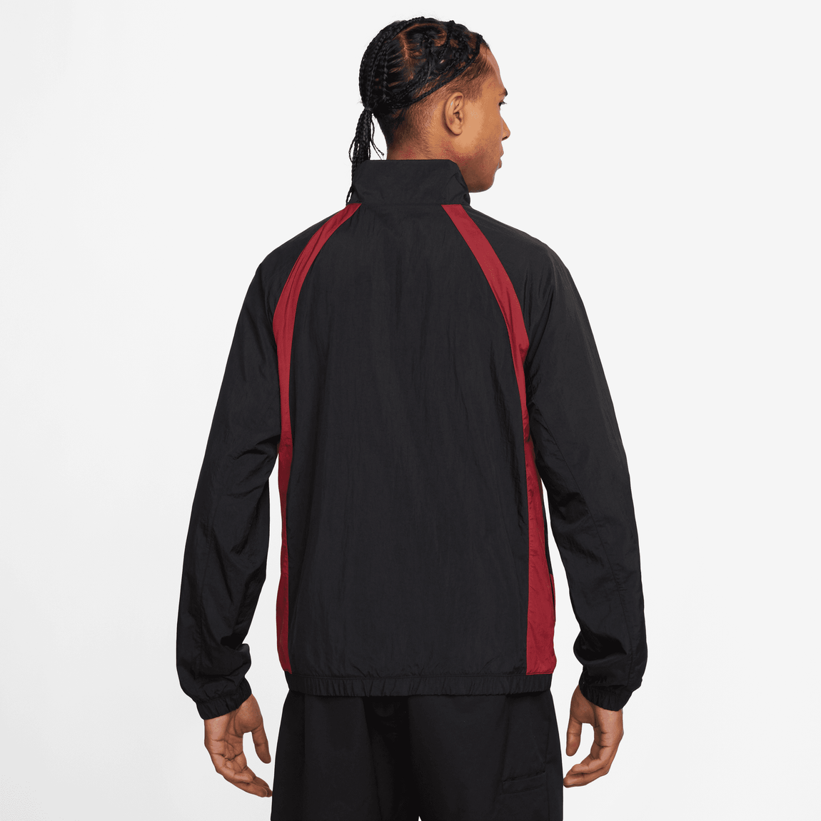 Men's Jordan Sport Jam Warm Up Jacket (Black/Gym Red) - Men's Jordan Sport Jam Warm Up Jacket (Black/Gym Red) - 