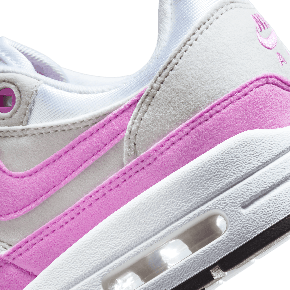 Women's Nike Air Max 1 '87 (Neutral Grey / Fuchsia Dream / White/ Black) - Women's Nike Air Max 1 '87 (Neutral Grey / Fuchsia Dream / White/ Black) - 