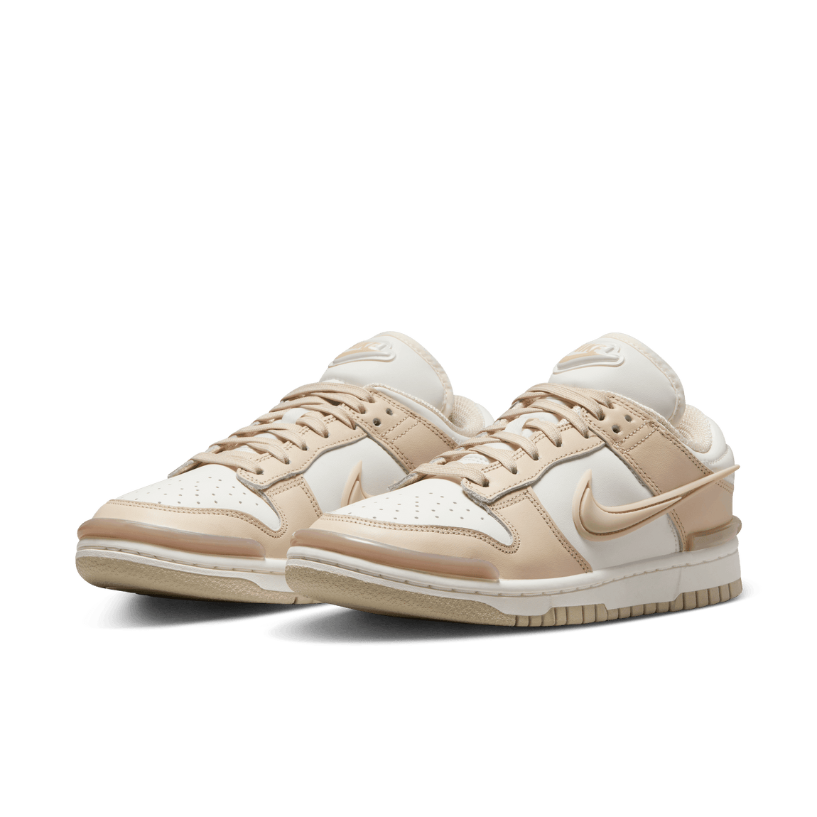 Women's Nike Dunk Low Twist (Sail/Sanddrift-Pink Oxford) - Women's Nike Dunk Low Twist (Sail/Sanddrift-Pink Oxford) - 