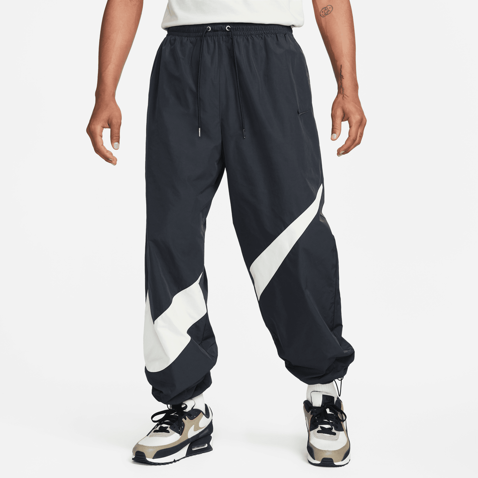 Nike Swoosh Woven Pants (Black/Coconut Milk/Black) - Men's Apparel