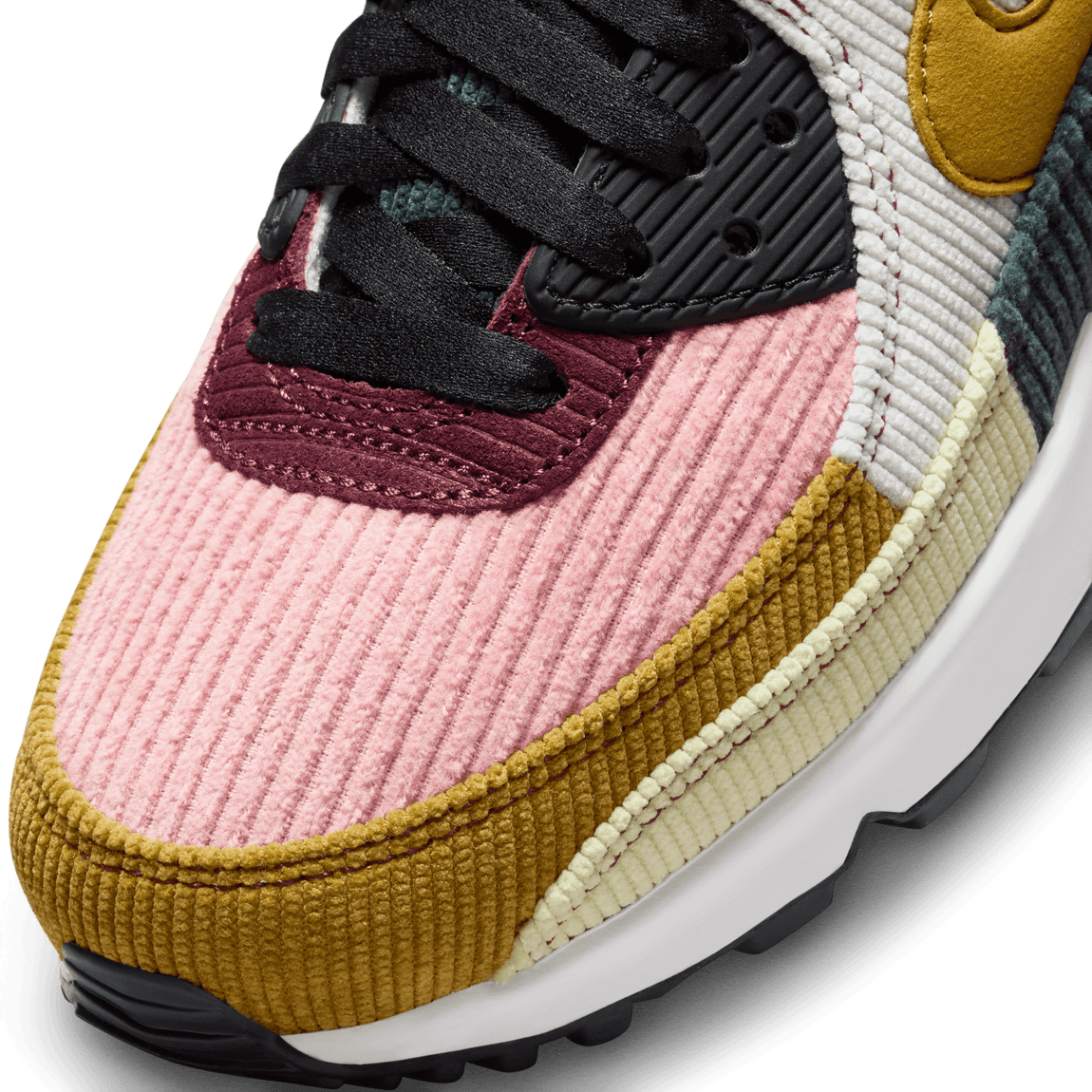 Women's Nike Air Max 90 (Black/Bronzine-Red Stardust-Cedar) - Women's Nike Air Max 90 (Black/Bronzine-Red Stardust-Cedar) - 