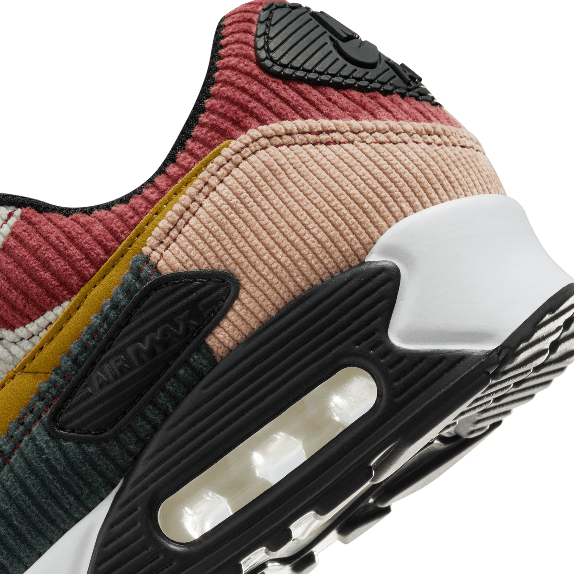 Women's Nike Air Max 90 (Black/Bronzine-Red Stardust-Cedar) - Women's Nike Air Max 90 (Black/Bronzine-Red Stardust-Cedar) - 