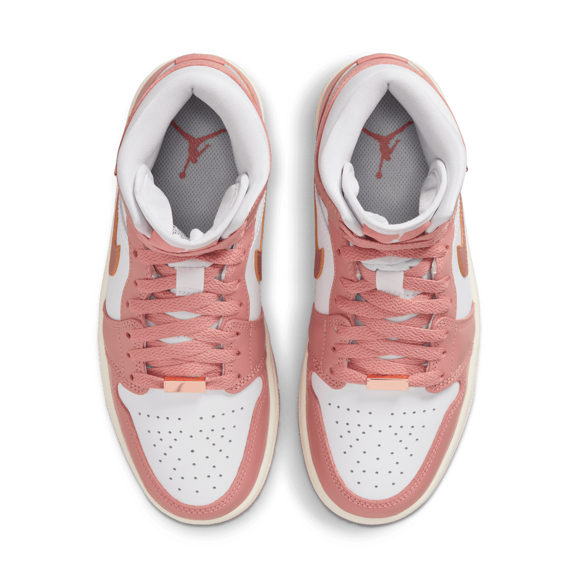Women's Air Jordan 1 Mid SE (Red Stardust/Metallic Copper-White-Sail) - Women's Air Jordan 1 Mid SE (Red Stardust/Metallic Copper-White-Sail) - 