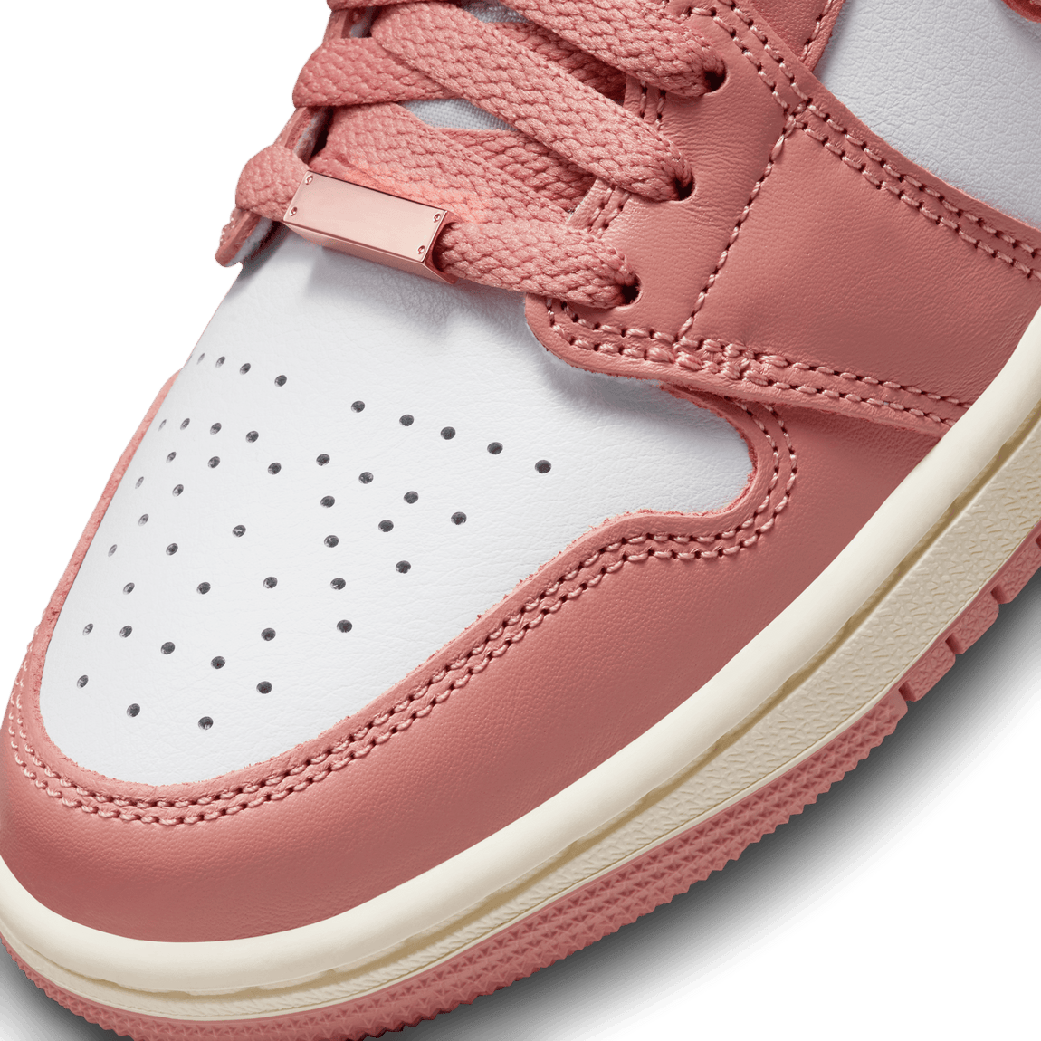 Women's Air Jordan 1 Mid SE (Red Stardust/Metallic Copper-White-Sail) - Women's Air Jordan 1 Mid SE (Red Stardust/Metallic Copper-White-Sail) - 