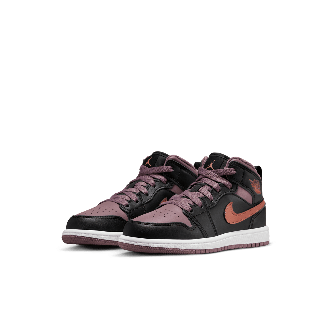 Air Jordan 1 Mid SE PS (Black/Sky J Orange-Sky J Mauve-White) - Air Jordan 1 Mid SE PS (Black/Sky J Orange-Sky J Mauve-White) - 