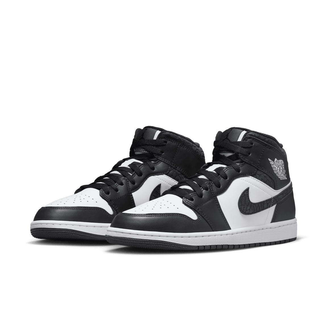 Air Jordan 1 Mid SE (Off Noir/Black-White-Black) - Air Jordan 1 Mid SE (Off Noir/Black-White-Black) - 