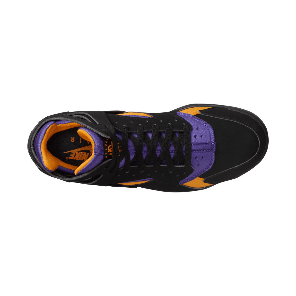 Nike Air Flight Huarache ( Black / Varsity Purple / Del Sol ) - Nike Air Flight Huarache ( Black / Varsity Purple / Del Sol ) - 