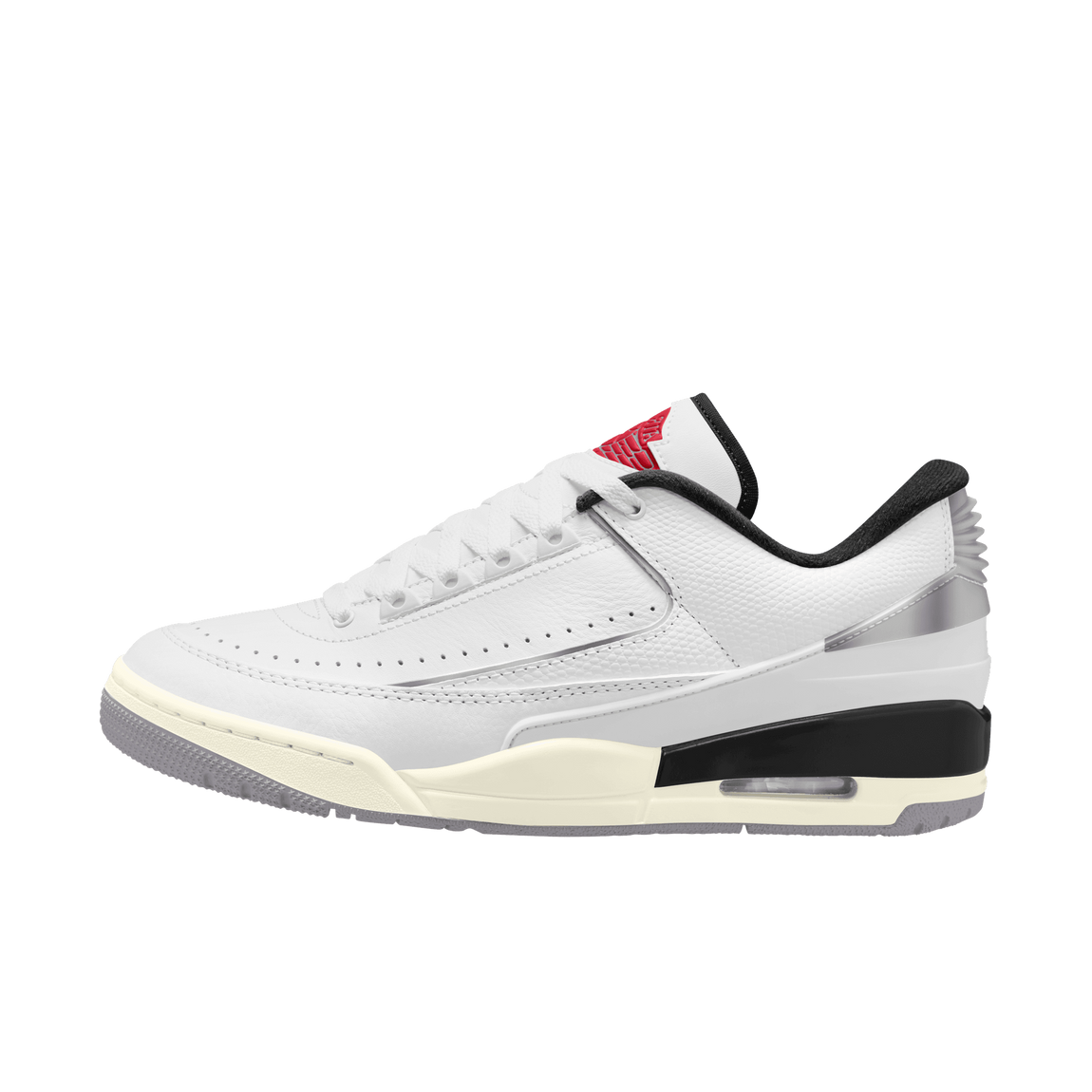 Air Jordan 2/3 (White/Fire Red-Cement Grey-Sail) - Air Jordan 2/3 (White/Fire Red-Cement Grey-Sail) - 