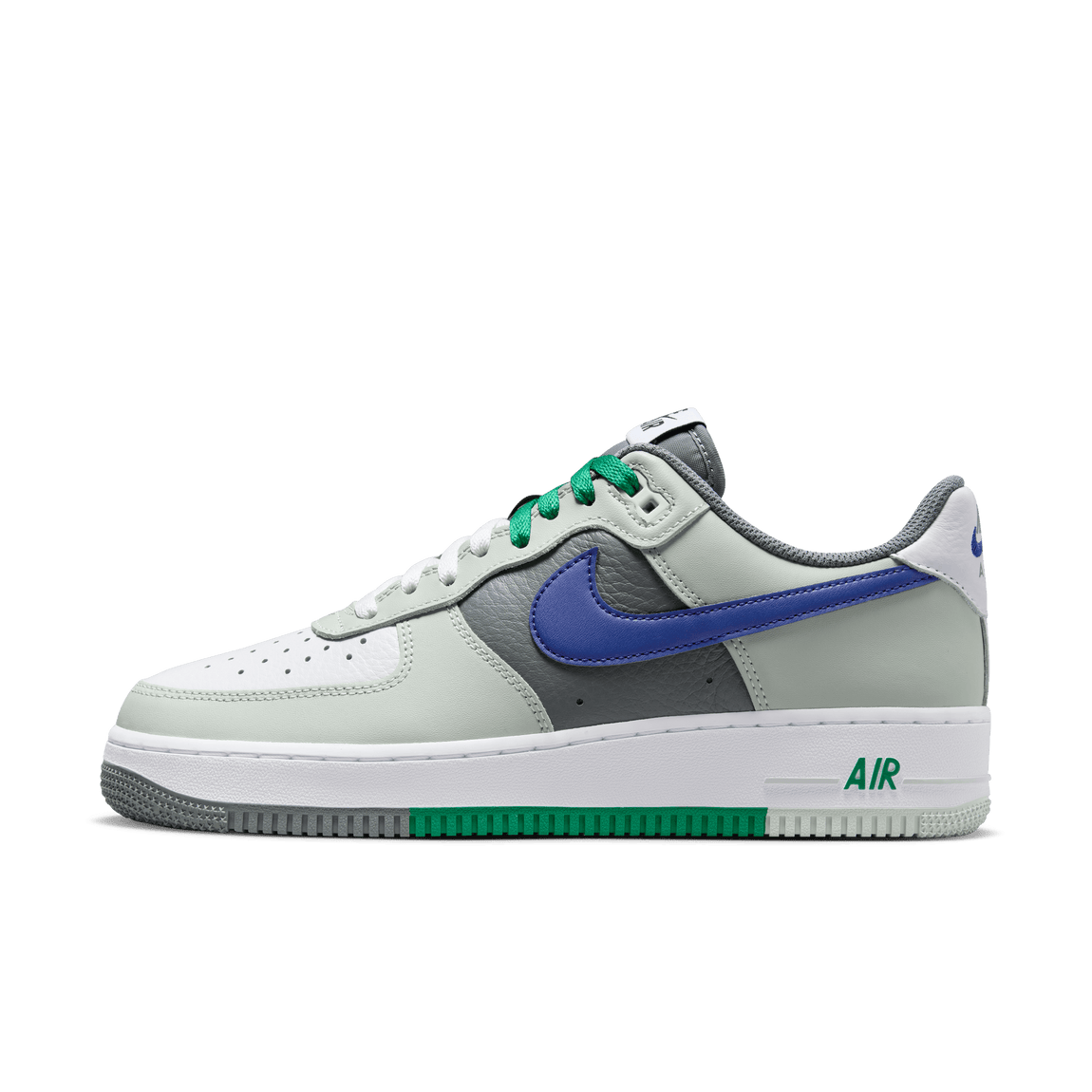 Nike Air Force 1 07 LV8 Light Silver Deep Royal Blue White Centre