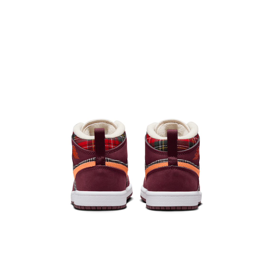 Air Jordan 1 Mid SE PS (Night Maroon/Total Orange-Black-White) - Air Jordan 1 Mid SE PS (Night Maroon/Total Orange-Black-White) - 